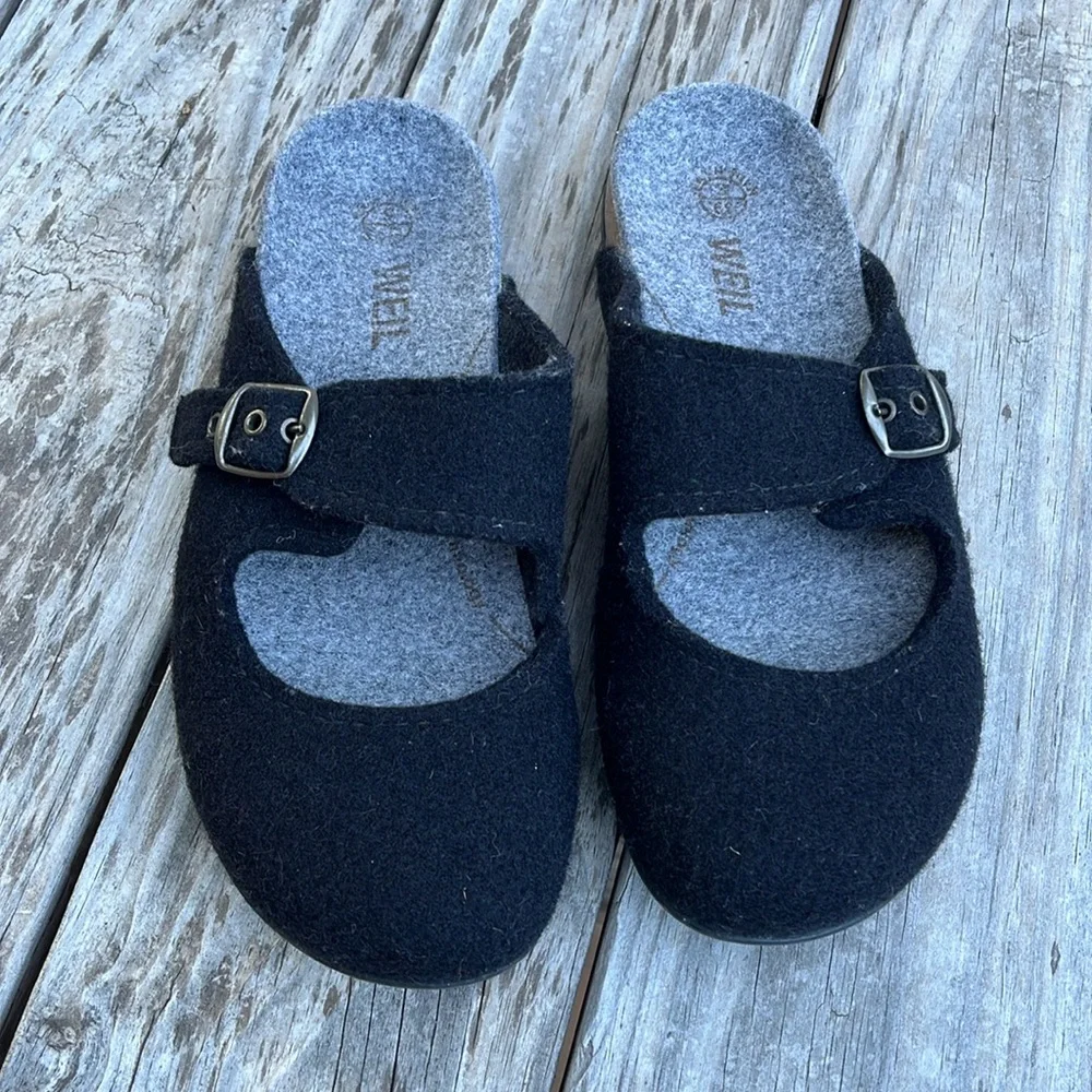 Dr. Weil Felt Wool Mary Jane’s Size 8 - Picture 3 of 7